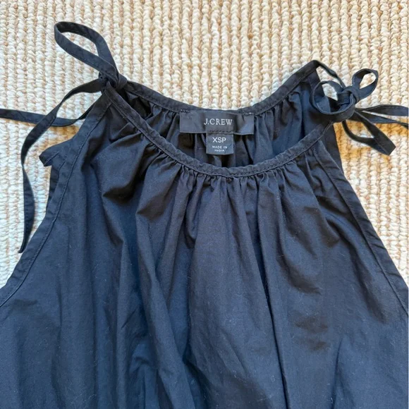 J. Crew Harbour Side-Cutout Dress in Black Size XS Petite - Picture 4 of 7